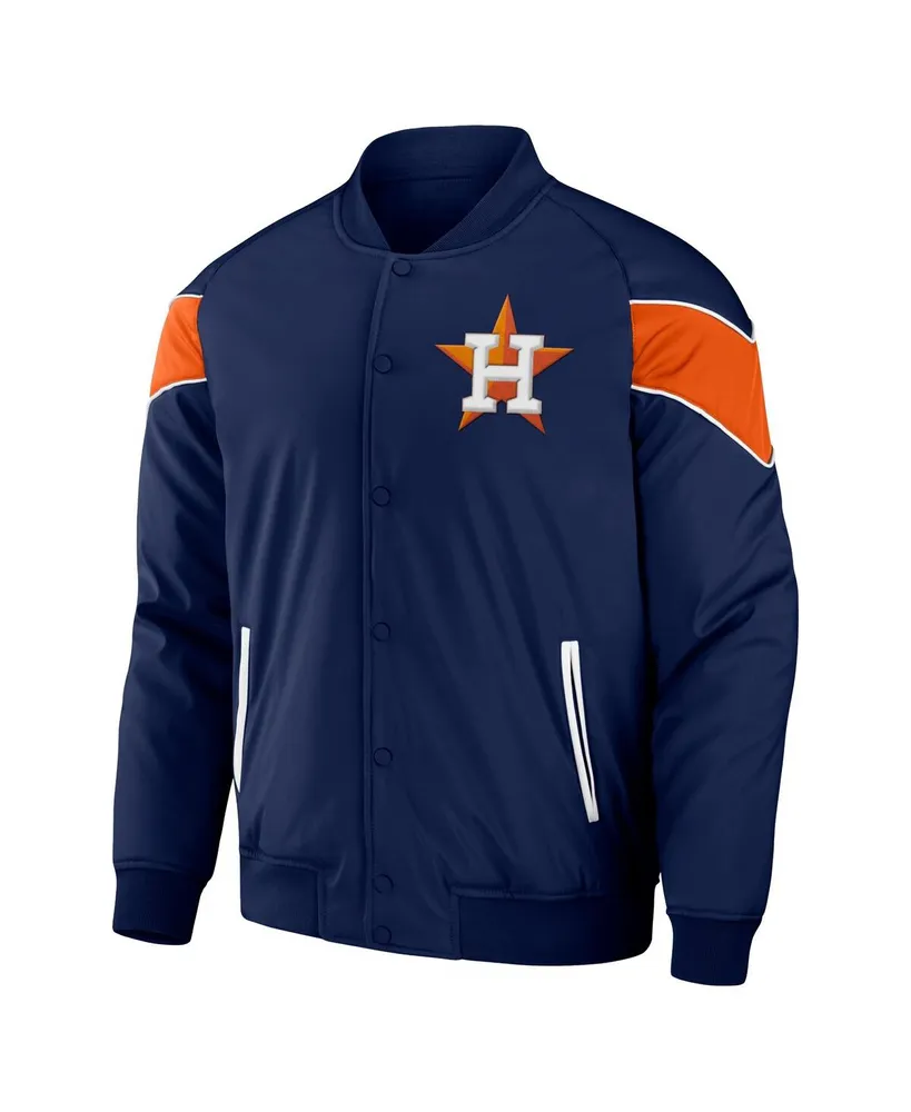 Men's Darius Rucker Collection by Fanatics Navy Houston Astros Baseball Raglan Full-Snap Jacket