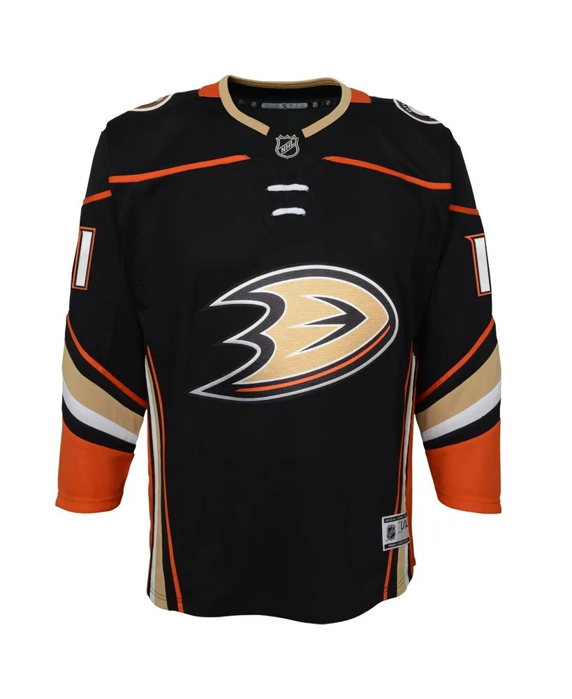 Big Boys Trevor Zegras Black Anaheim Ducks Home Premier Player Jersey