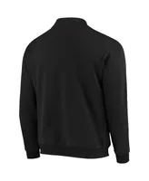 Men's Colosseum Black Purdue Boilermakers Tortugas Logo Quarter-Zip Jacket