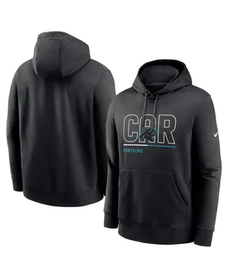 Men's Nike Black Carolina Panthers City Code Club Fleece Pullover Hoodie