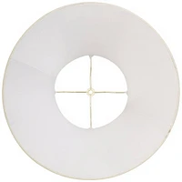 Creme Large Bell Lamp Shade 9" Top x 18" Bottom x 13" Slant x 12.5" High (Spider) Replacement with Harp and Finial - Springcrest