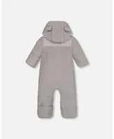 Baby Unisex Sherpa One Piece Grey - Infant