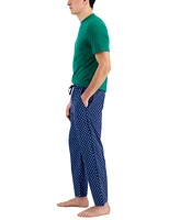 Club Room Men's 2-Pc. Solid T-Shirt & Golf Ball-Print Pajama Pants Set, Created for Macy's