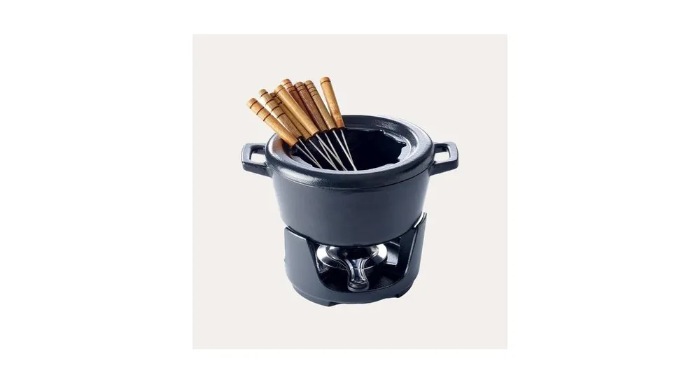 Alva Nori 2 Qt Enameled Cast Iron Fondue Set