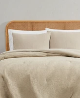 Truly Soft Textured Waffle Piece Comforter Set