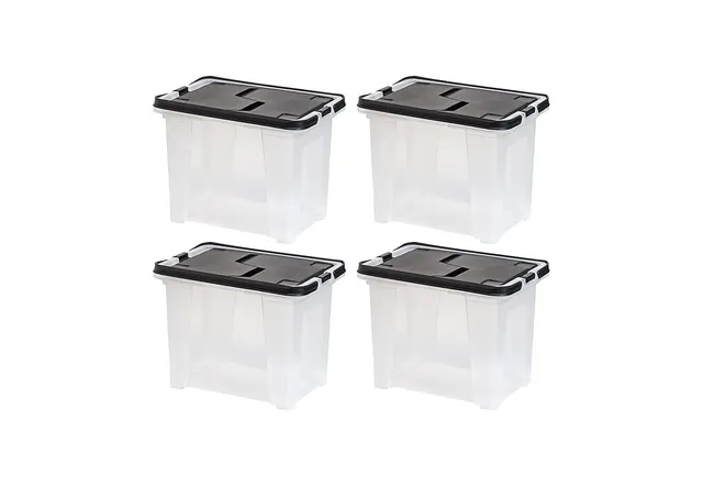 IRIS USA 10Pack Large Plastic Art Craft Supply Organizer Storage