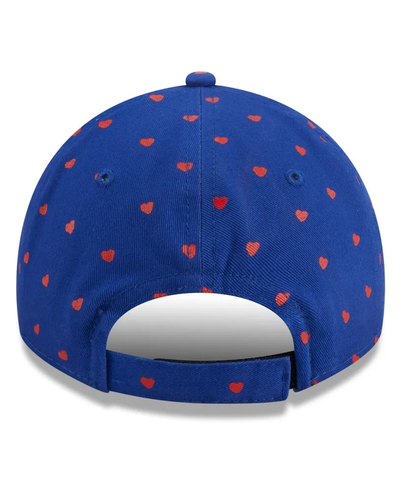 Girls Toddler Royal Buffalo Bills Hearts 9TWENTY Adjustable Hat
