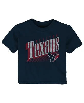 Baby Boys and Girls Navy Distressed Houston Texans Winning Streak T-shirt