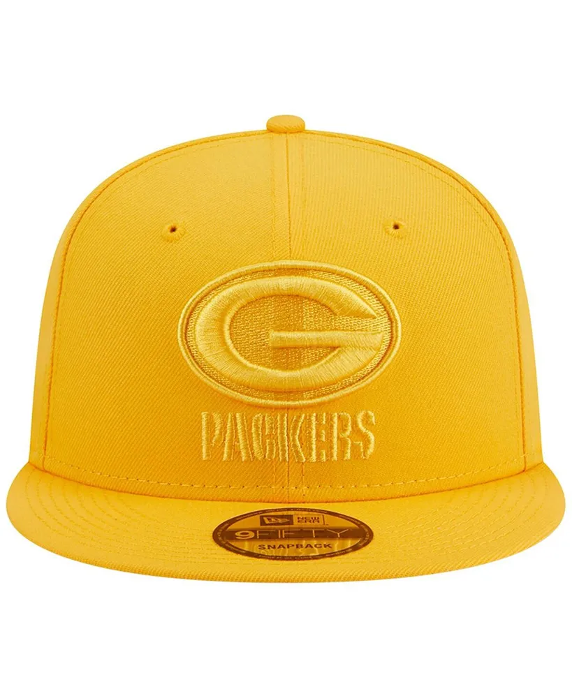 Men's New Era Gold Green Bay Packers Color Pack 9FIFTY Snapback Hat