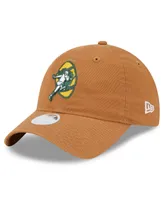 Women's New Era Brown Green Bay Packers Throwback Main Core Classic 2.0 9TWENTY Adjustable Hat