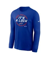 Men's Nike Royal Buffalo Bills 2023 Afc East Division Champions Locker Room Trophy Collection Long Sleeve T-shirt