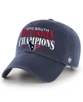 Men's '47 Brand Navy Houston Texans 2023 Afc South Division Champions Clean Up Adjustable Hat