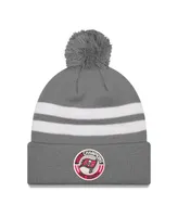 Men's New Era Gray Tampa Bay Buccaneers 2023 Nfc South Division Champions Cuffed Pom Knit Hat