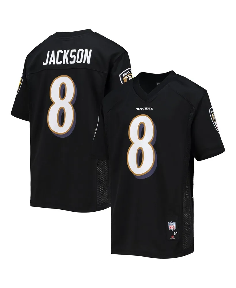 Big Boys Lamar Jackson Black Baltimore Ravens Replica Player Jersey