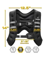 Philosophy Gym Weighted Workout Vest 8 Lb, Strength Training Fitness Body Weight Vest