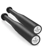 Philosophy Gym Lb Indian Clubs Pair- Weighted Steel Exercise Club Bells Set, Arm Strength Trainer