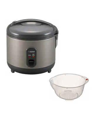 Zojirushi Rice Cooker and Warmer, 5.5-Cup (Uncooked) Bundle with Washing Bowl