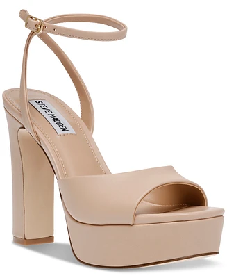 Steve Madden Women's Assured Ankle-Strap Platform Dress Sandals