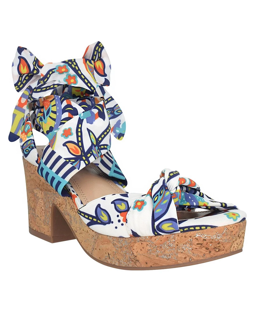 Impo Women's Vinya Ankle Wrap Platform Sandals
