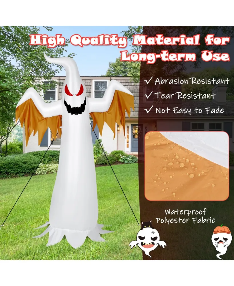 6 Feet Halloween Inflatable Ghost Quick Blow up Halloween Decor with Led Lights