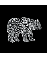 Boy's Word Art Hooded Sweatshirt - Bear Species