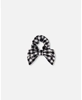 Girl Elastic Hair Tie Little Vichy Black And White - Toddler|Child