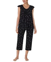 Ellen Tracy Yours To Love Short Sleeves Top Capri Pajama Pants Separates