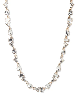 Givenchy Mixed-Cut Crystal Collar Necklace, 16" + 3" extender