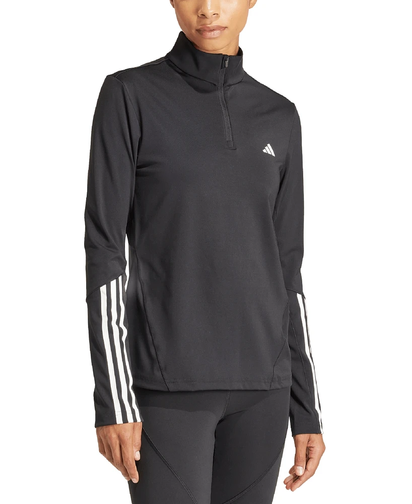 adidas Women's Hyperglam Aeroready Training Quarter-Zip Track Top