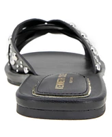 Kenneth Cole New York Women's Jula Stud Slip On Flat Sandals