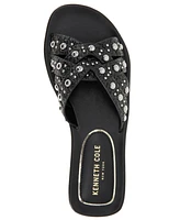 Kenneth Cole New York Women's Jula Stud Slip On Flat Sandals