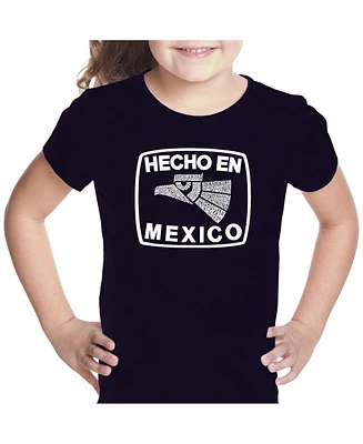 Girl's Word Art T-shirt - Hecho En Mexico