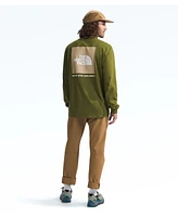 The North Face Men's Box Nse Standard-Fit Logo Graphic Long-Sleeve T-Shirt