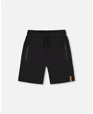 Boy French Terry Short With Zipper Pockets