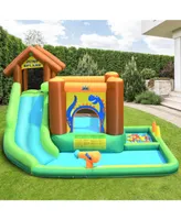 Inolait Inflatable Waterslide Bounce House Climbing Wall without Blower