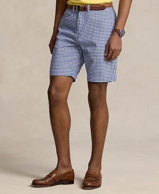 Polo Ralph Lauren Men's 9-Inch Classic Fit Gingham Chino Shorts