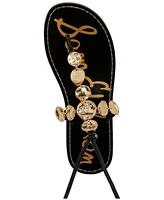 Sam Edelman Deidre Coin Embellished Tie-Up Thong Sandals