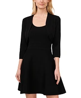 CeCe Women's Rib Knit Open-Front Shrug Sweater