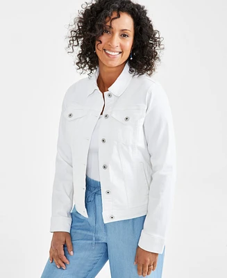 Style & Co Women's Classic Denim Jacket, Created for Macy's