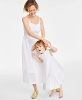 On 34th Women's Cotton Eyelet Smocked-Waist Dress, Created for Macy's