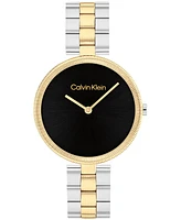 Calvin Klein Women's Gleam Two-Tone Stainless Steel Bracelet Watch 32mm - Two