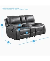 Keily Manual Glider Recliner Loveseat