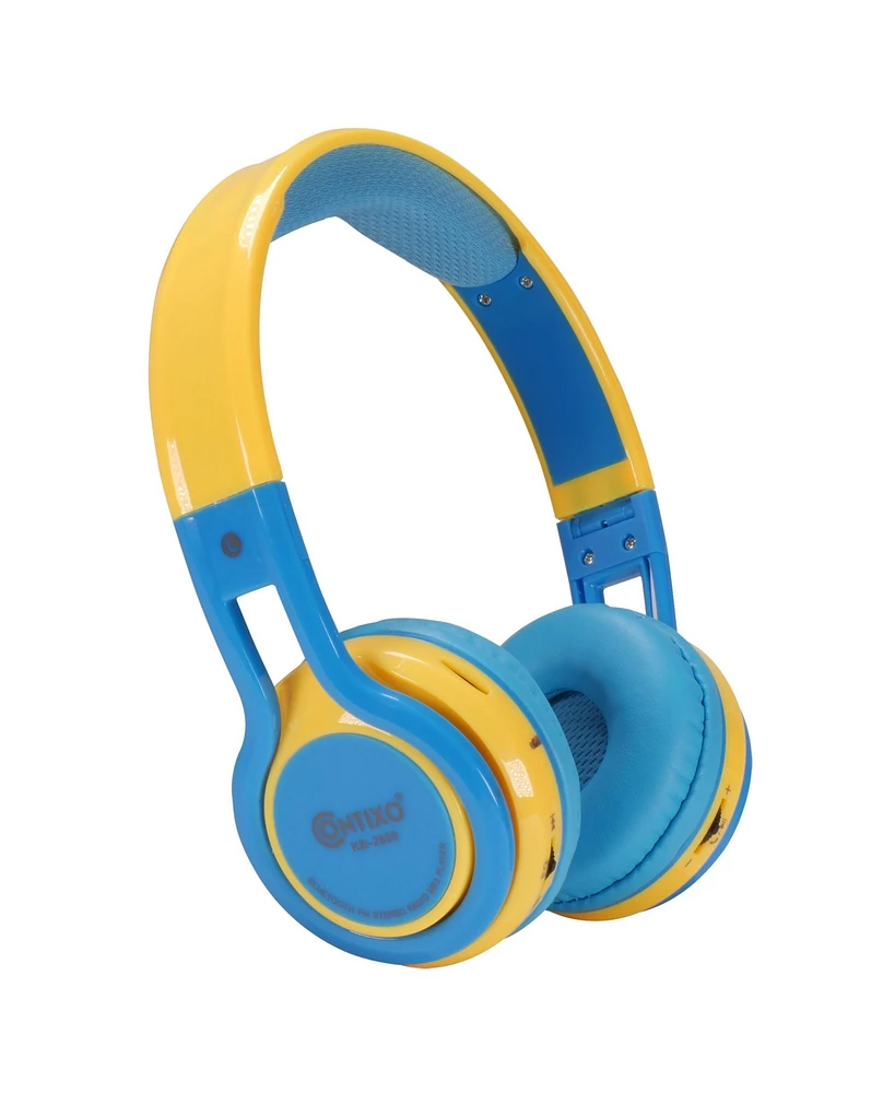 Contixo KB2600 Kids Bluetooth Wireless Headphones -Volume Safe Limit 85db -On-The-Ear Adjustable Headset