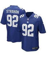 Men's Nike Michael Strahan Royal New York Giants Game Retired Player Jersey