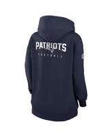 Women's Nike Navy New England Patriots 2023 Sideline Club Fleece Pullover Hoodie