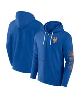 Men's Fanatics Royal New York Mets Offensive Line Up Lightweight Full-Zip Hoodie