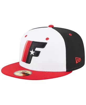 Men's New Era White Fayetteville Woodpeckers Theme Nights 1970s 59FIFTY Fitted Hat