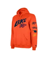 Men's New Era Orange Oklahoma City Thunder 2023/24 Edition Big and Tall Pullover Hoodie