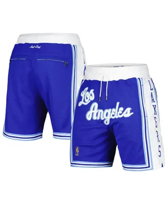 Men's Mitchell & Ness Royal Los Angeles Lakers Hardwood Classics Authentic Nba x Just Don Mesh Shorts