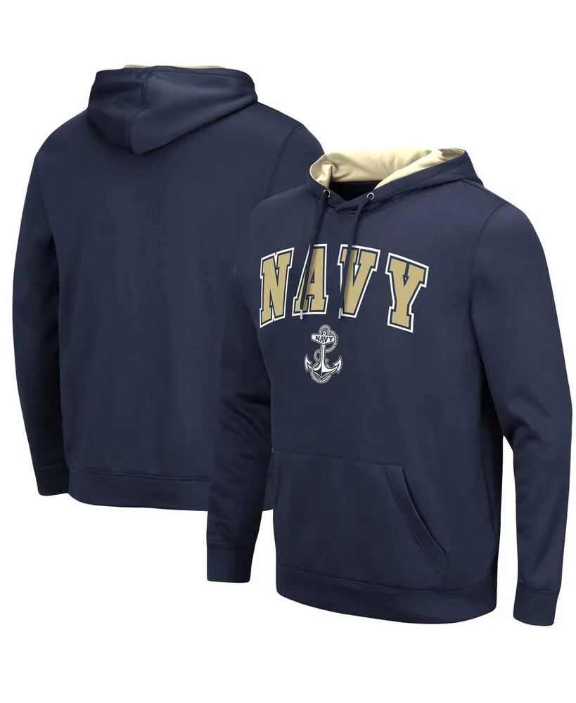 Men's Colosseum Navy Midshipmen Resistance Pullover Hoodie